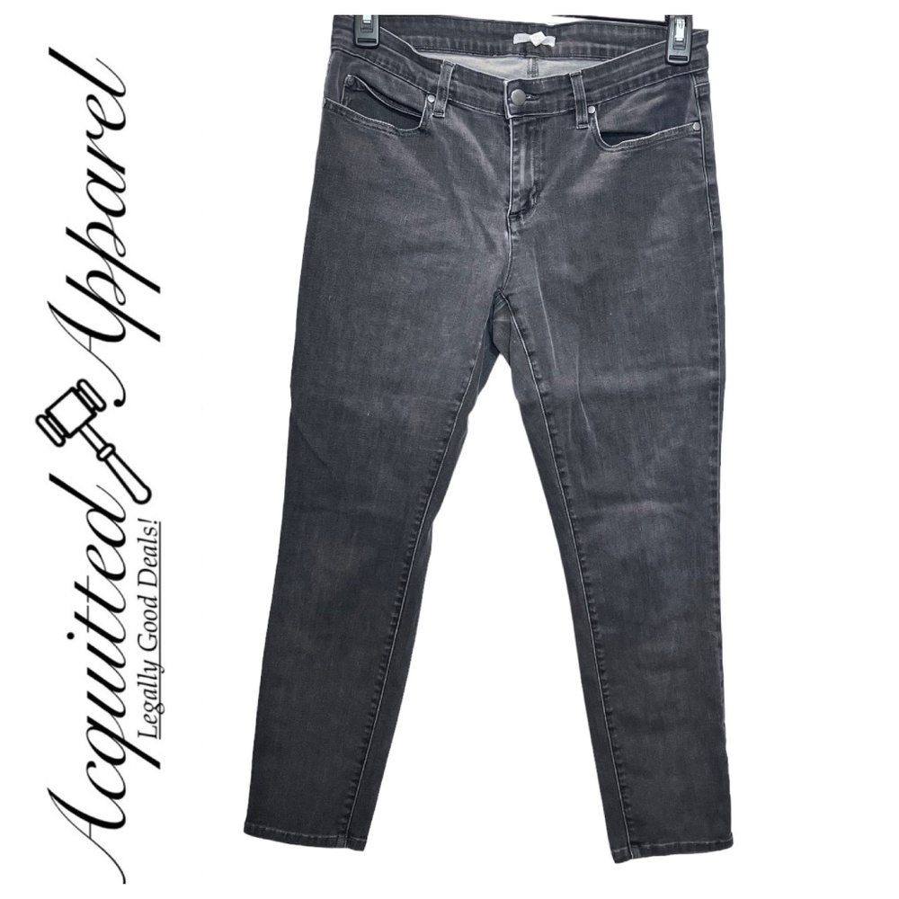 Eileen Fisher Faded Black Skinny Jeans